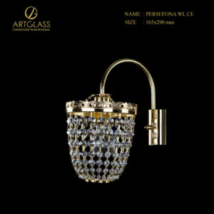 Đèn tường pha lê PERSEPONA WL CE phù hợp trang trí phòng khách, hành lang hoặc không gian nghệ thuật, mang lại ánh sáng ấm áp và quý phái.