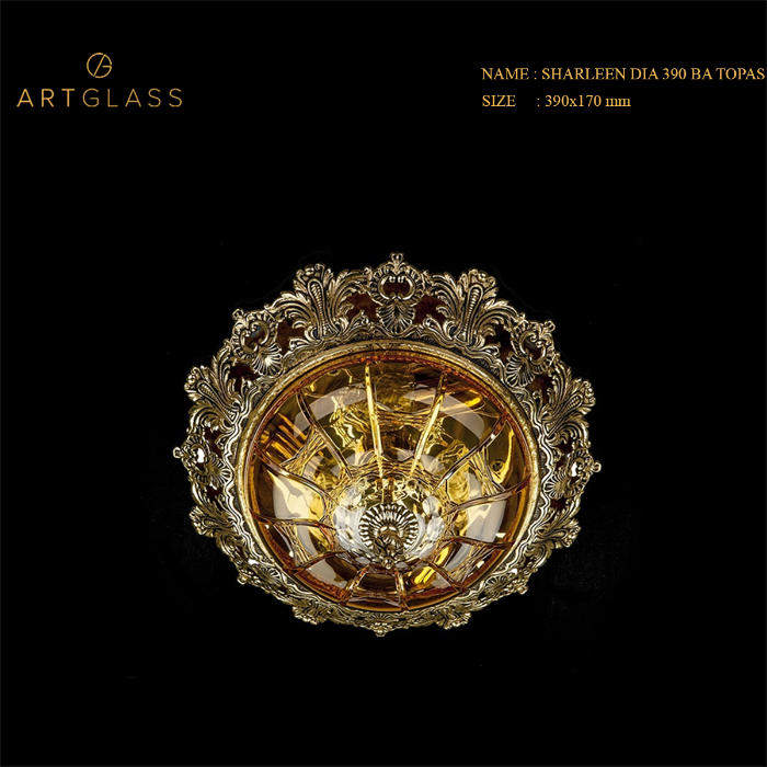 SHARLEEN DIA 390 BRASS ANTIQUE TOPAS