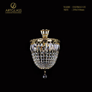 Đèn lồng pha lê trang trí FATIMA I CE mang lại ánh sáng ấm áp và phản chiếu pha lê lấp lánh, lý tưởng cho phòng khách, sảnh hoặc nhà hàng cao cấp.
