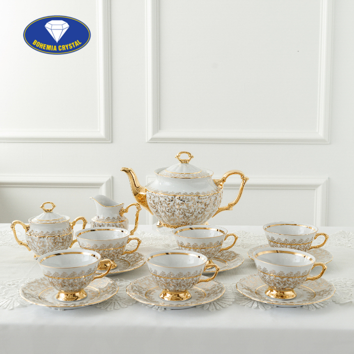 bộ ấm trà sứ Tiệp